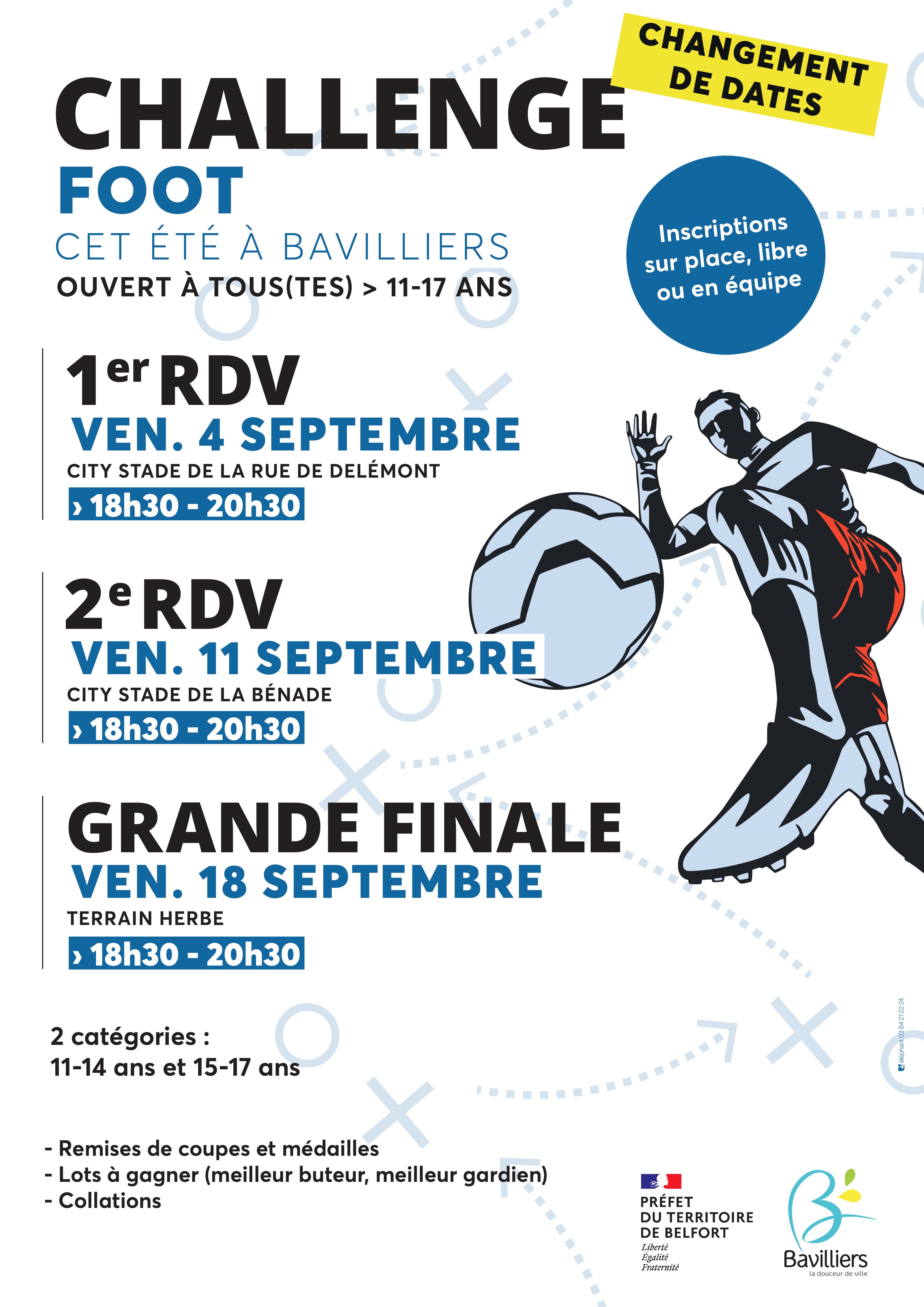 Challenge Foot – Le tournoi des 11-17 ans fait sa rentrée !