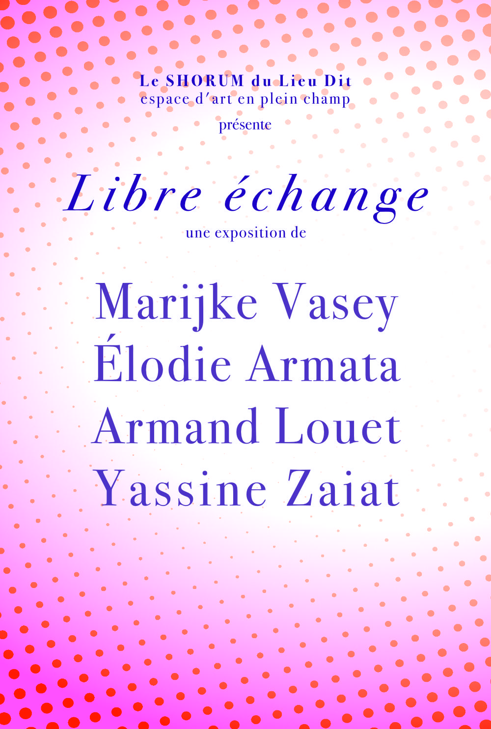"Libre échange" Vernissage Exposition d'Art contemporain