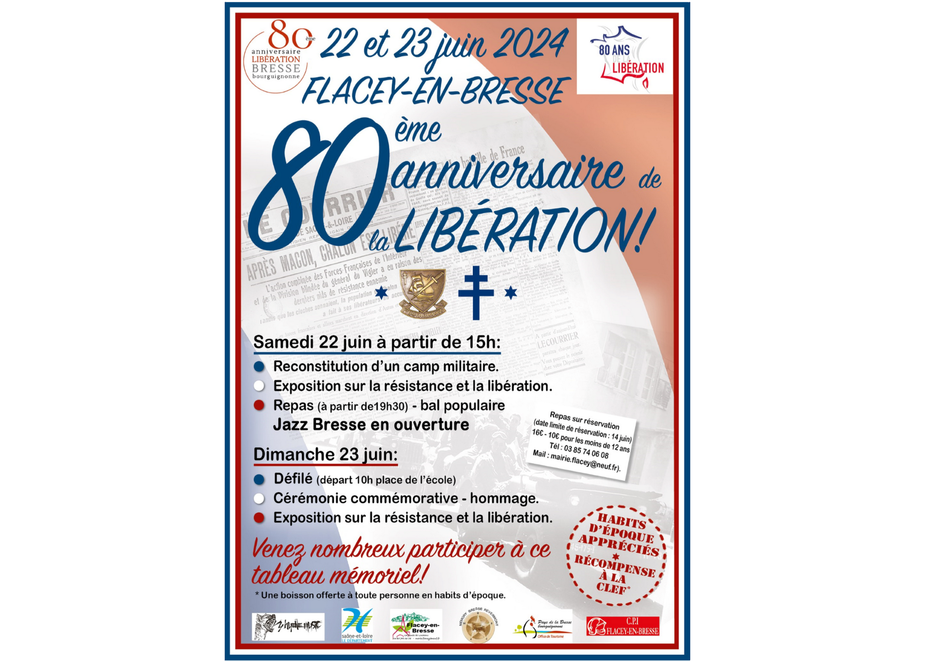 Mairie Flacey Célébrations 80ème anniversaire