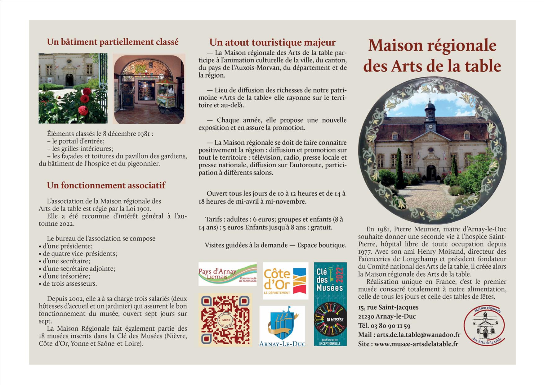 Maison régionale des Arts de la Table 