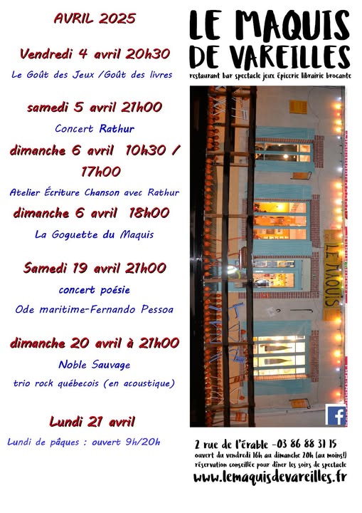 Maquis de Vareilles avril