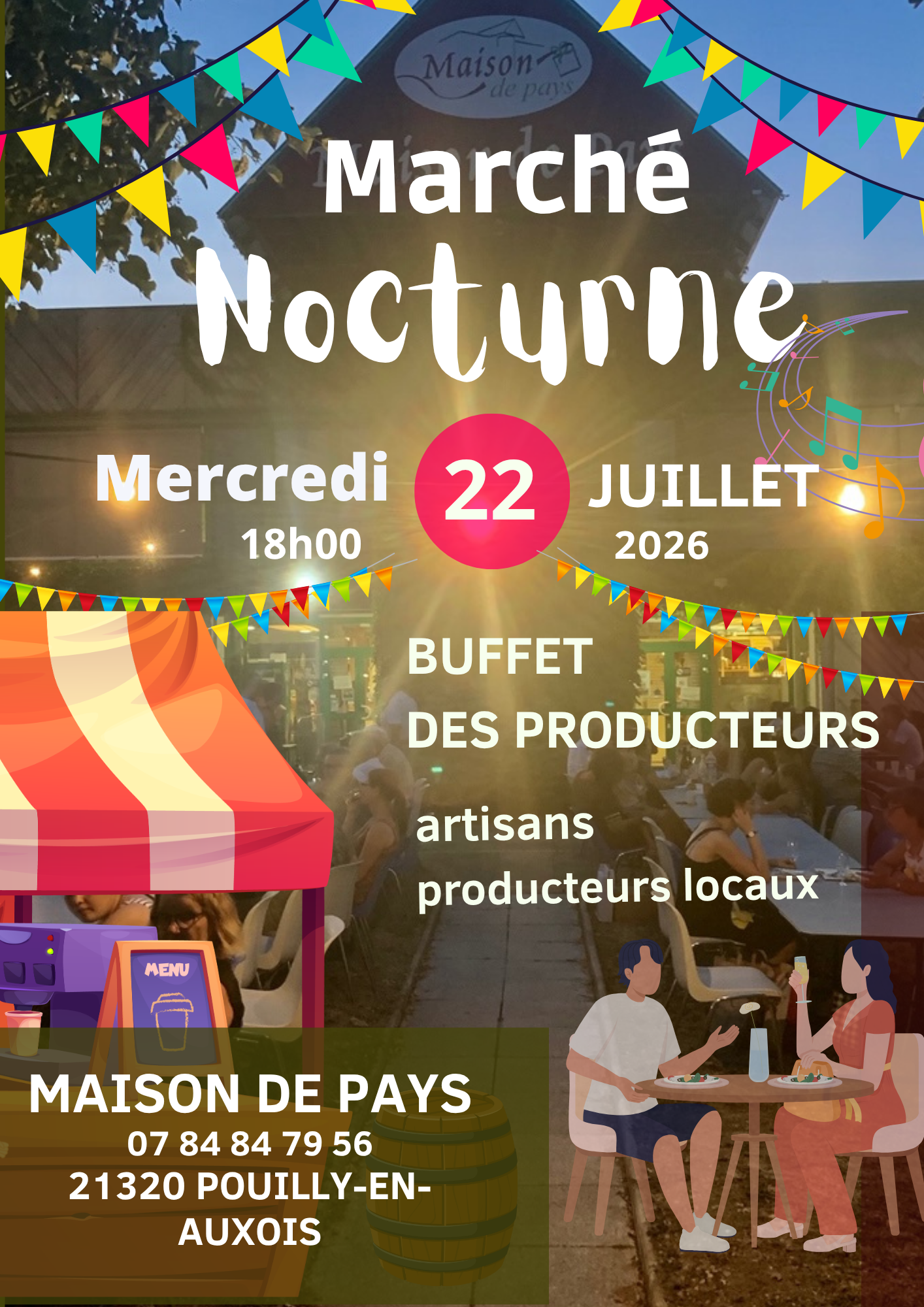 Marché Nocturne de la Maison de Pays — visuel événement