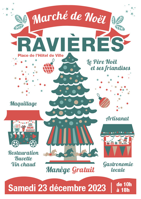 Marché Noël Ravières 23 dec