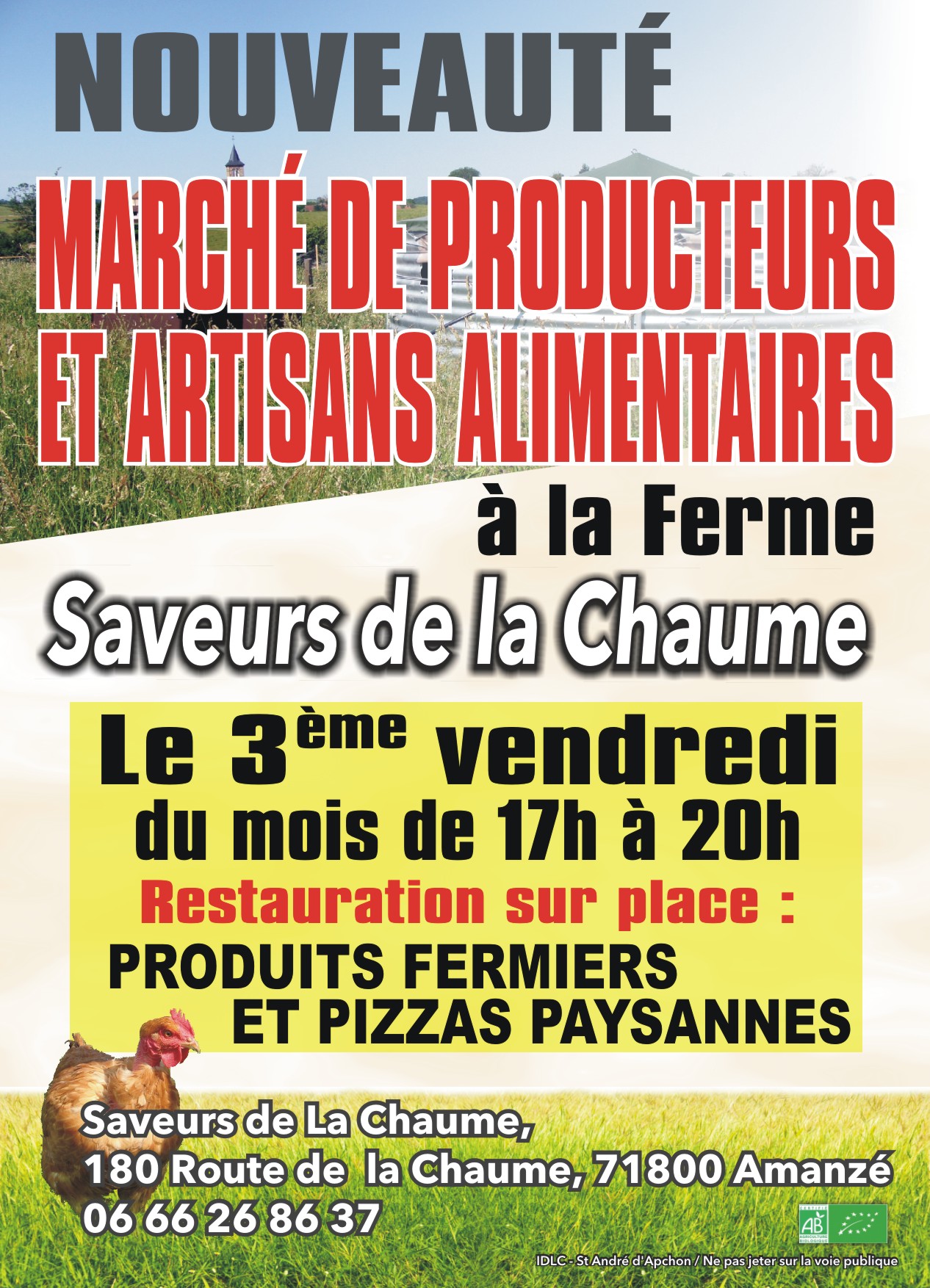 Marché Saveurs de la Chaume Amanzé
