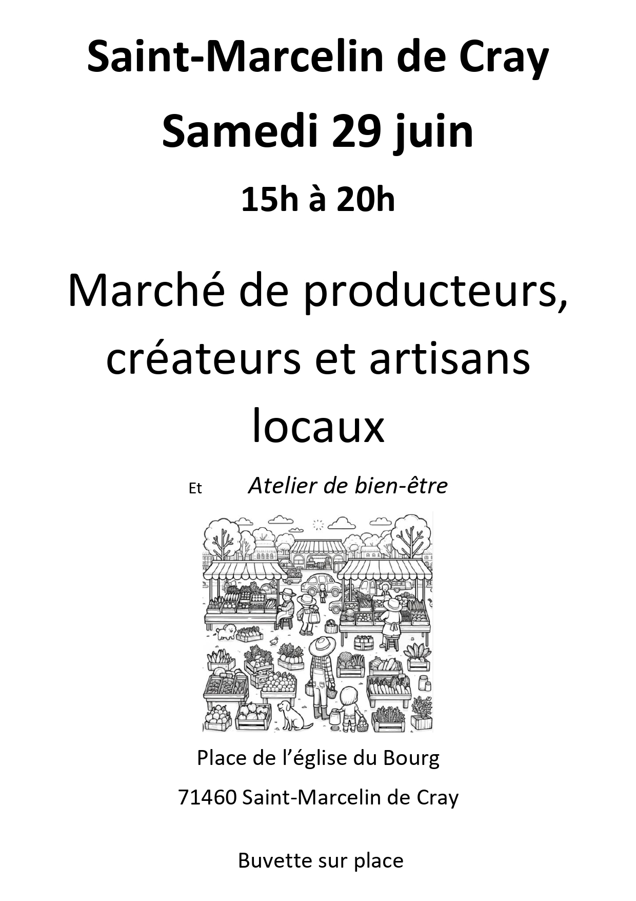 Marché d'été de producteurs, créateurs et artisans locaux