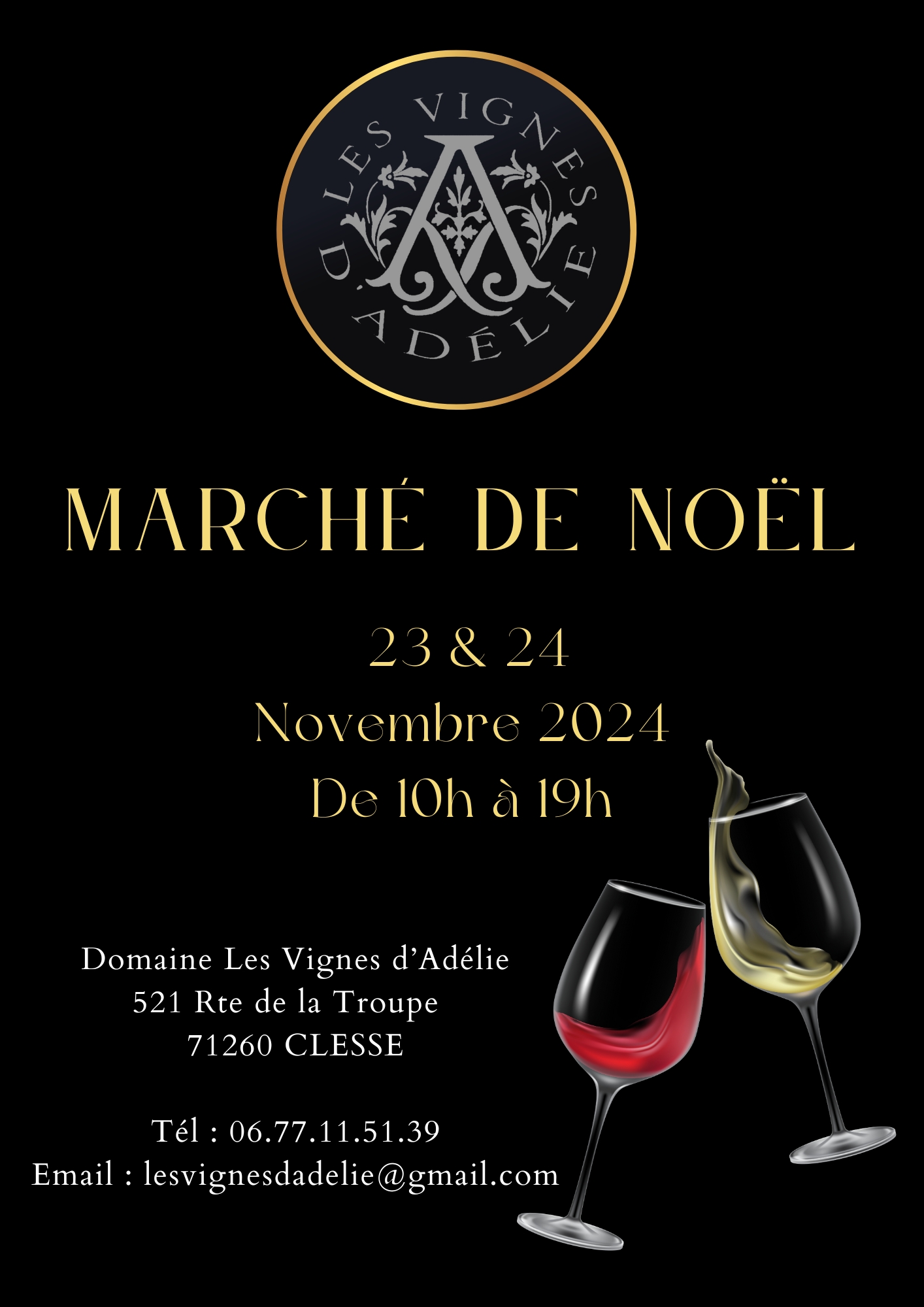 Marché de Noël  23 & 24/11/2024 - Les Vignes d'Adélie