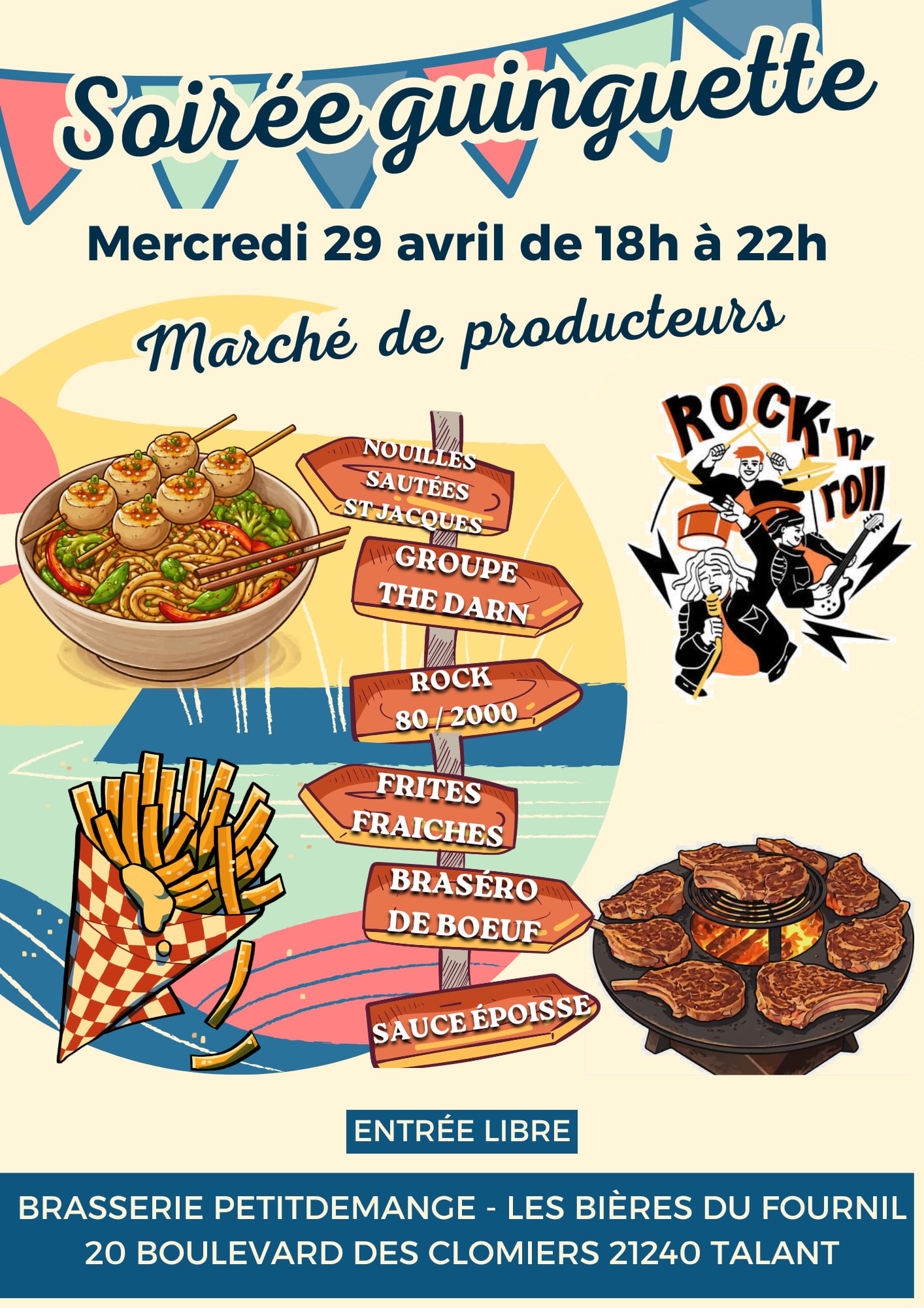 Marché de producteurs et soirée guinguette — visuel événement