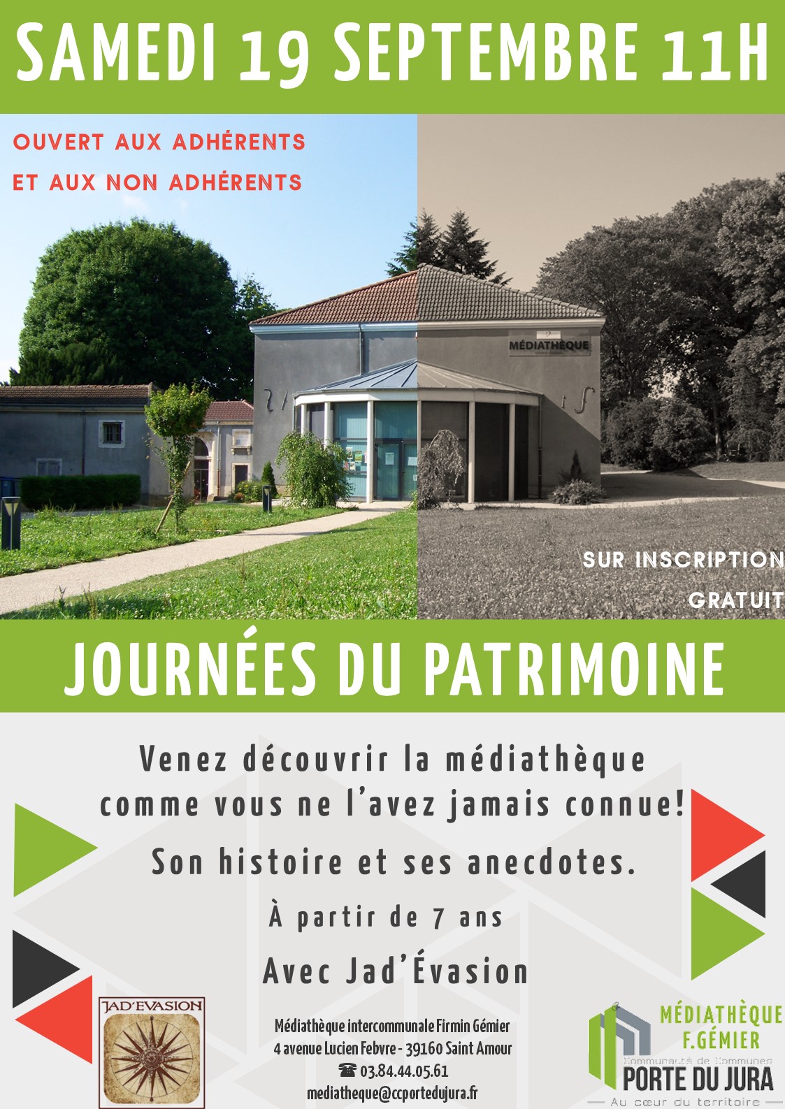Journées du patrimoine : visite de la médiathèque