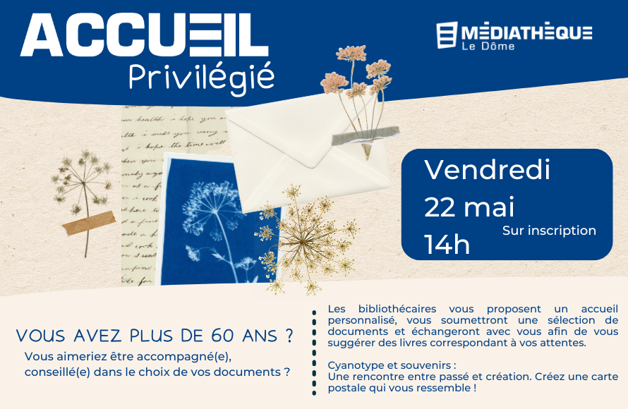 Médiathèque Le Dôme : Accueil privilégié — visuel événement