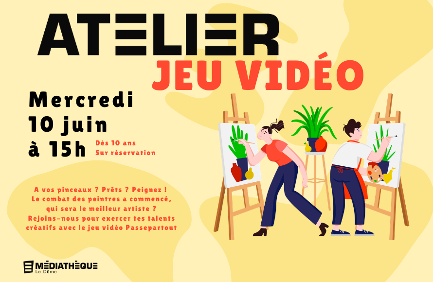 Médiathèque Le Dôme : Atelier jeu vidéo
