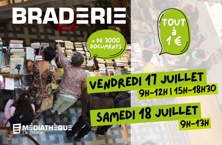 Médiathèque Le Dôme : Braderie de livres