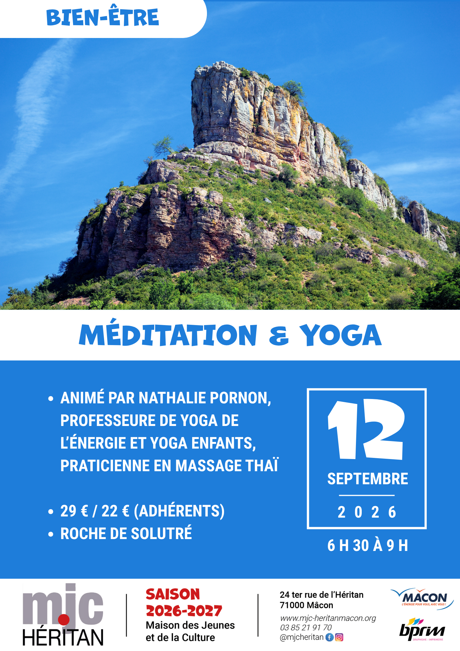 Méditation & yoga au lever du soleil