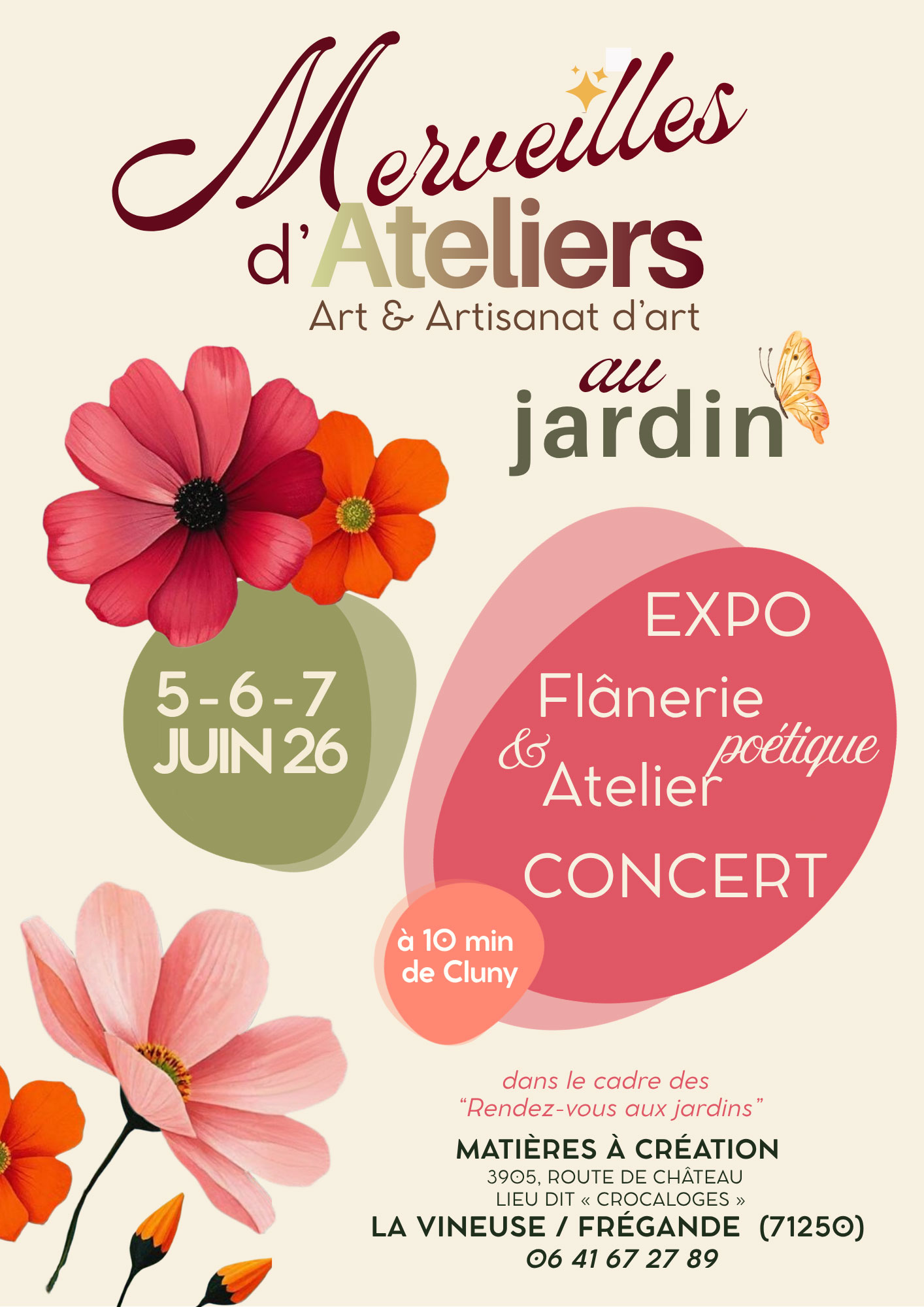 Merveilles d'Ateliers au jardin — visuel événement