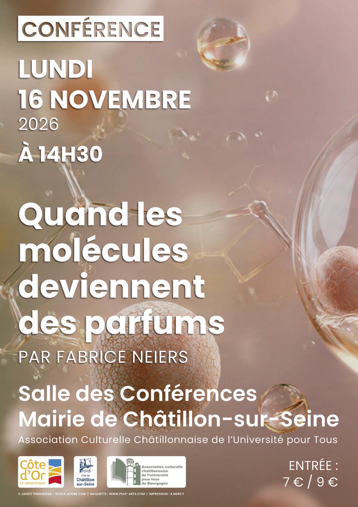 Conférence "Quand les molécules deviennent des parfums"
