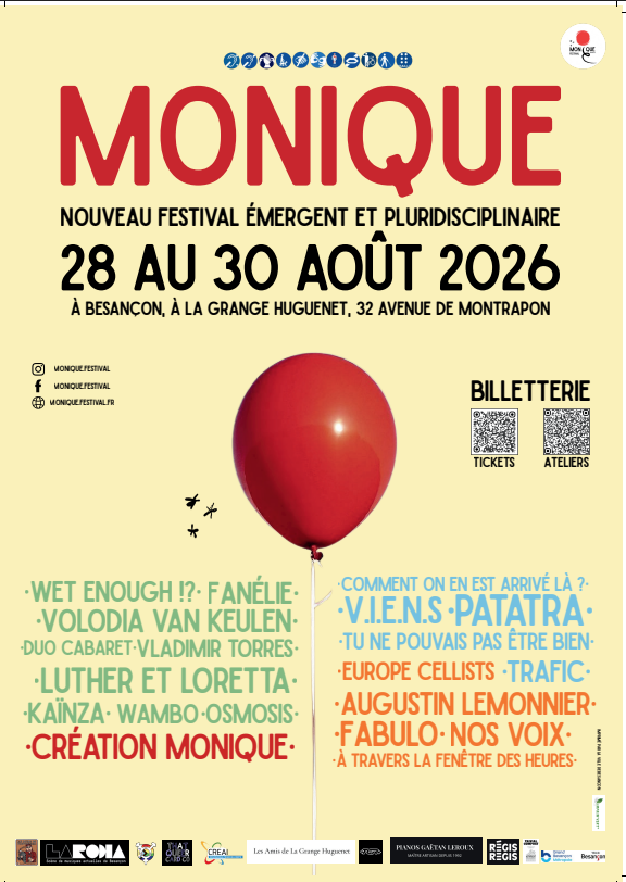 MONIQUE, nouveau festival émergent et pluridisciplinaire