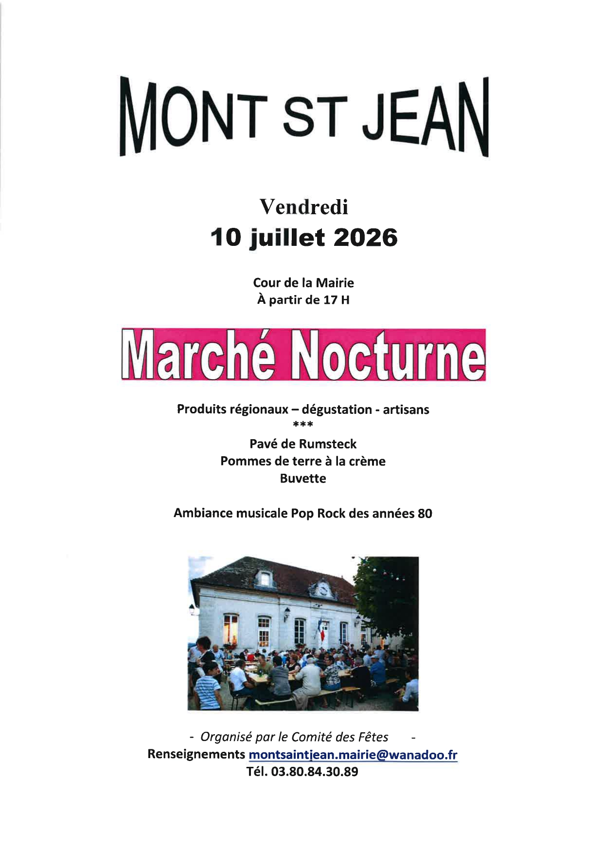 Marché nocturne- Mont Saint Jean