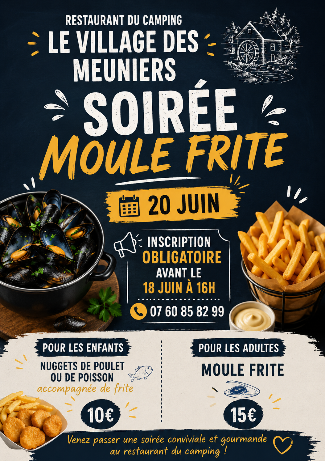 Soirée moule frite