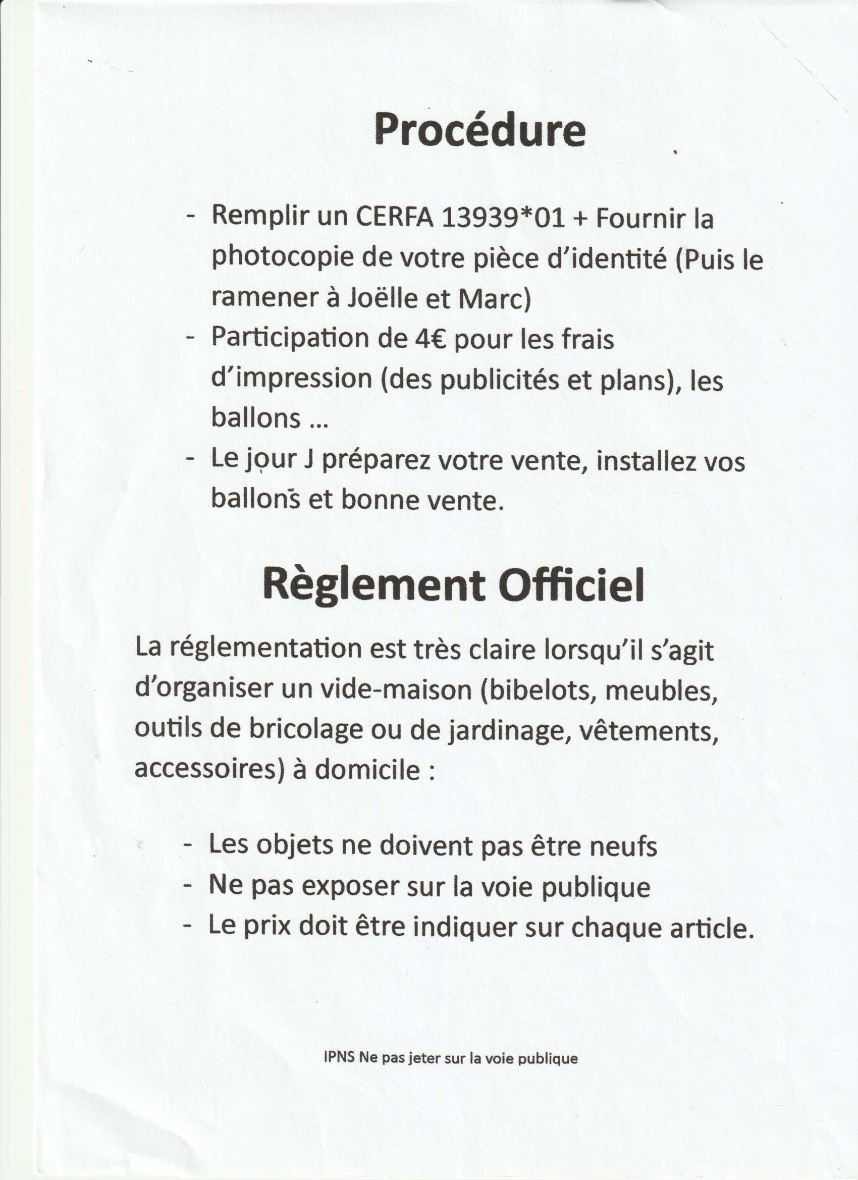 vide maison