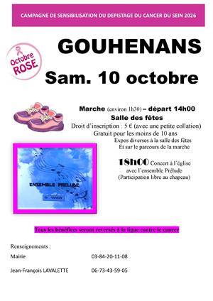 Octobre Rose à Gouhenans