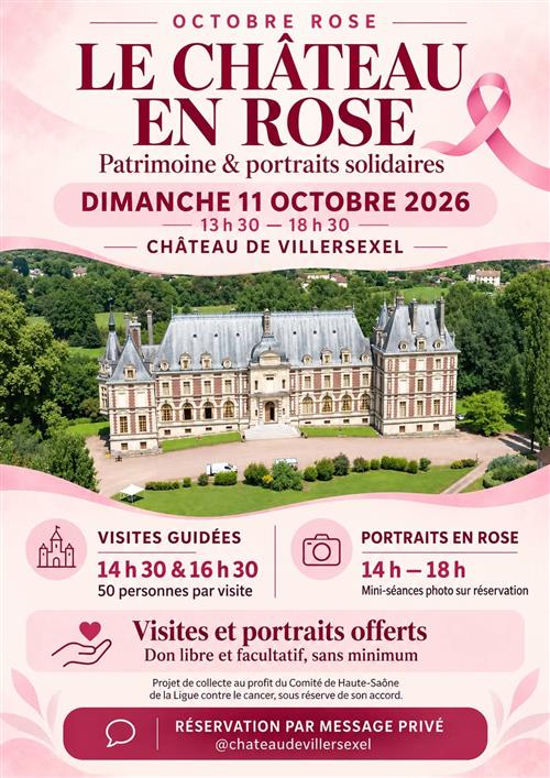 Octobre Rose au ch&acirc;teau