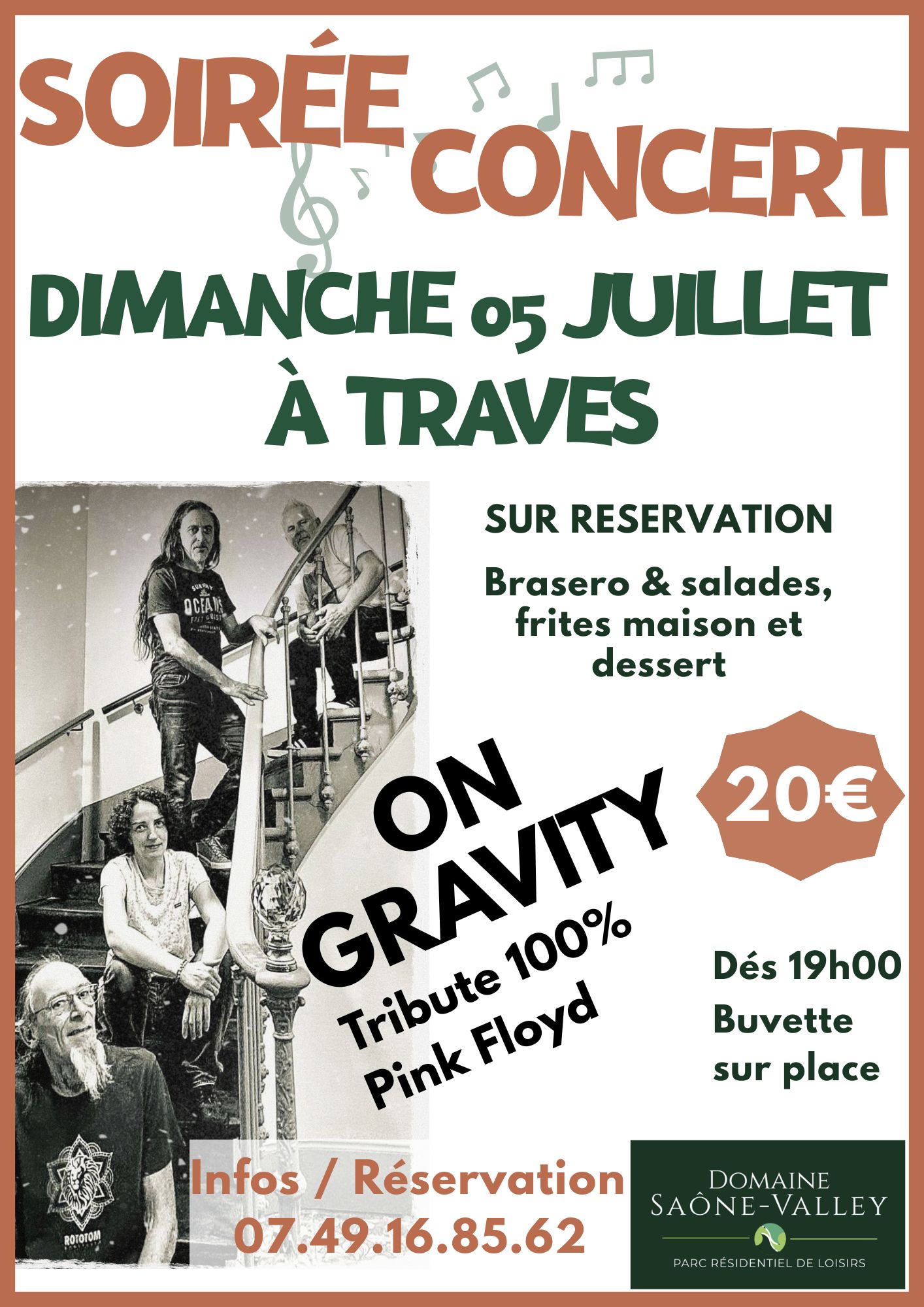 Soirée Concert Pink Floyd à Traves
