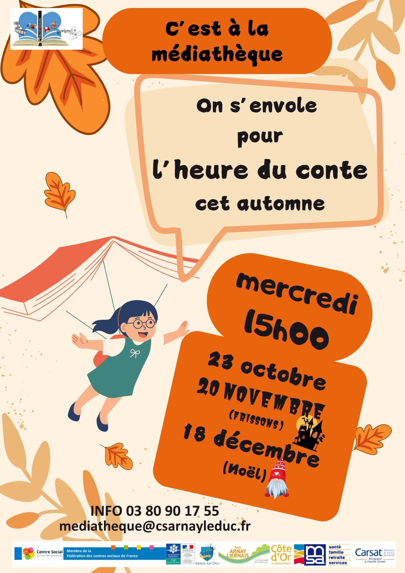 On s’envole pendant l’heure du conte cet automne - 1