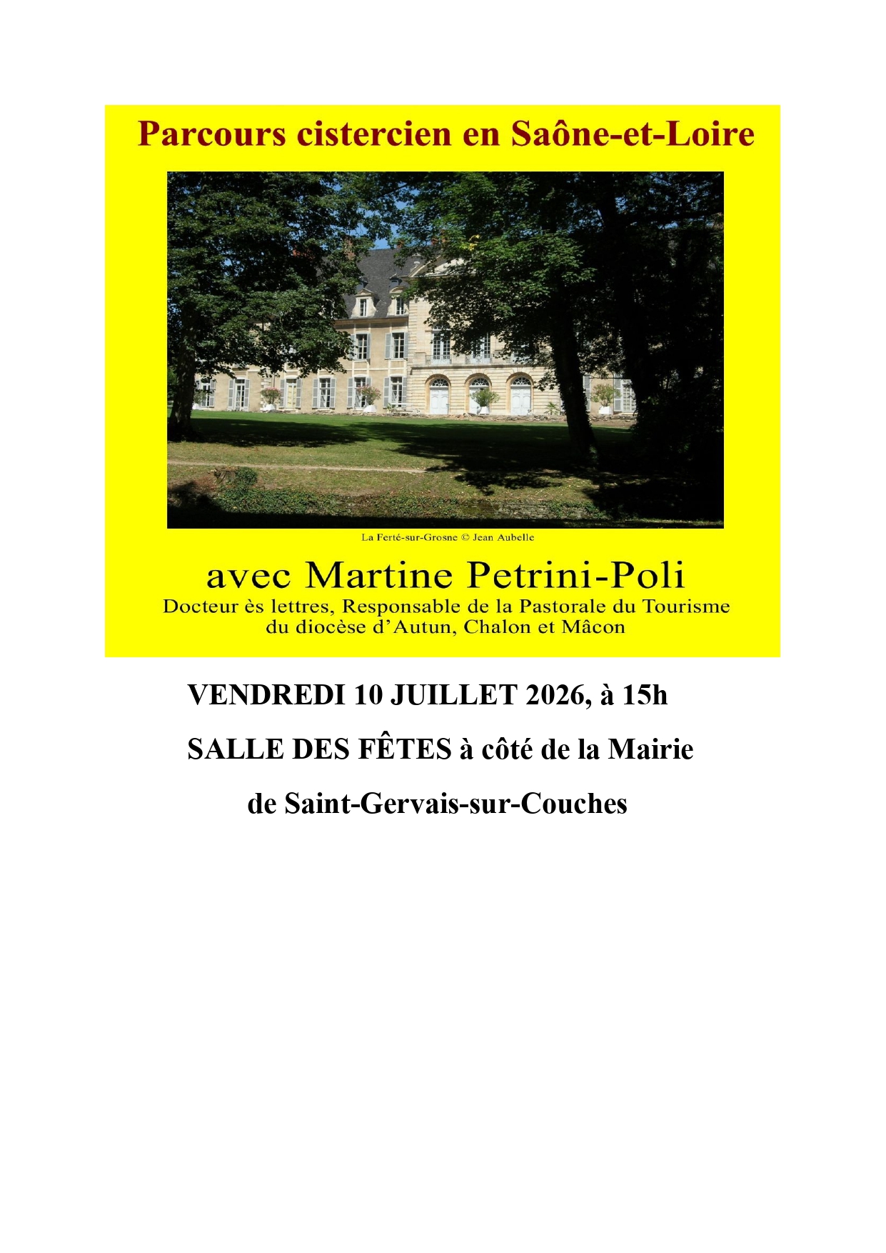 Parcours cistercien du nord de La Saône-et-Loire