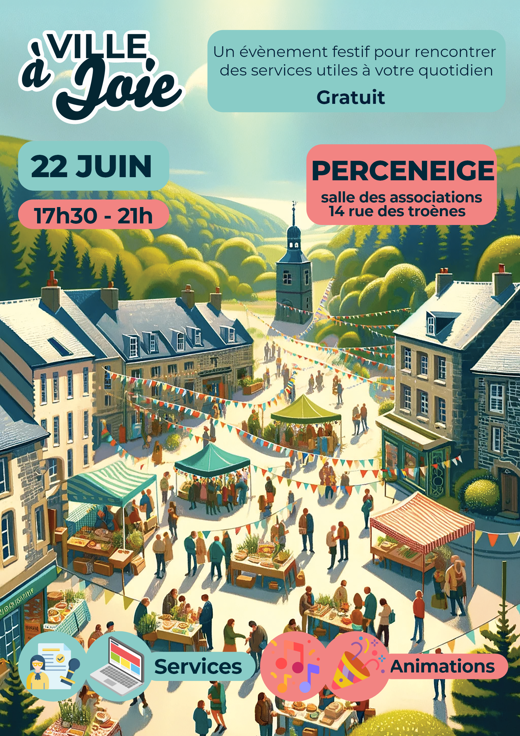 FÊTE DE VILLAGE À PERCENEIGE