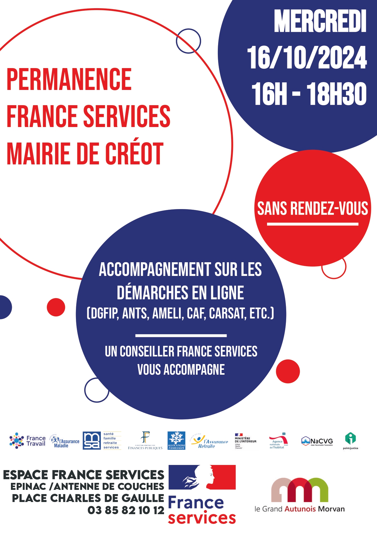 Permanence France services CREOT