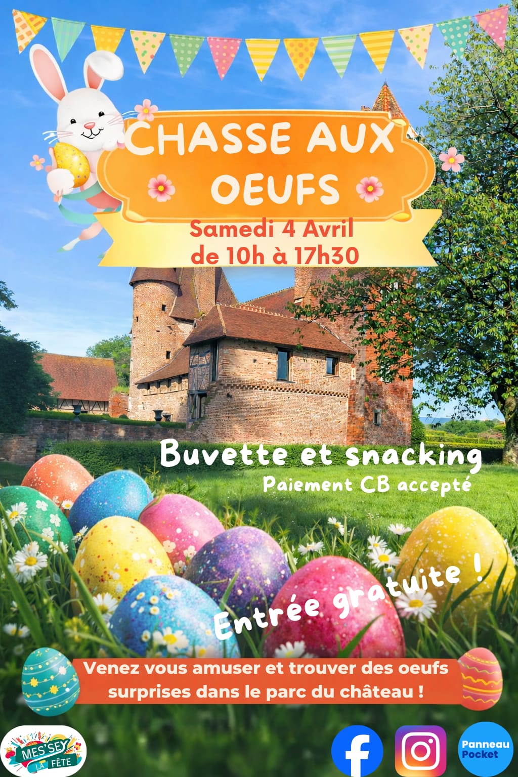Chasse aux œufs au château