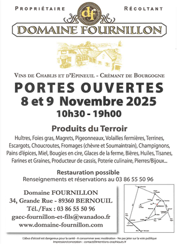 Portes ouvertes au Domaine Fournillon Portes ouvertes au Domaine Fournillon