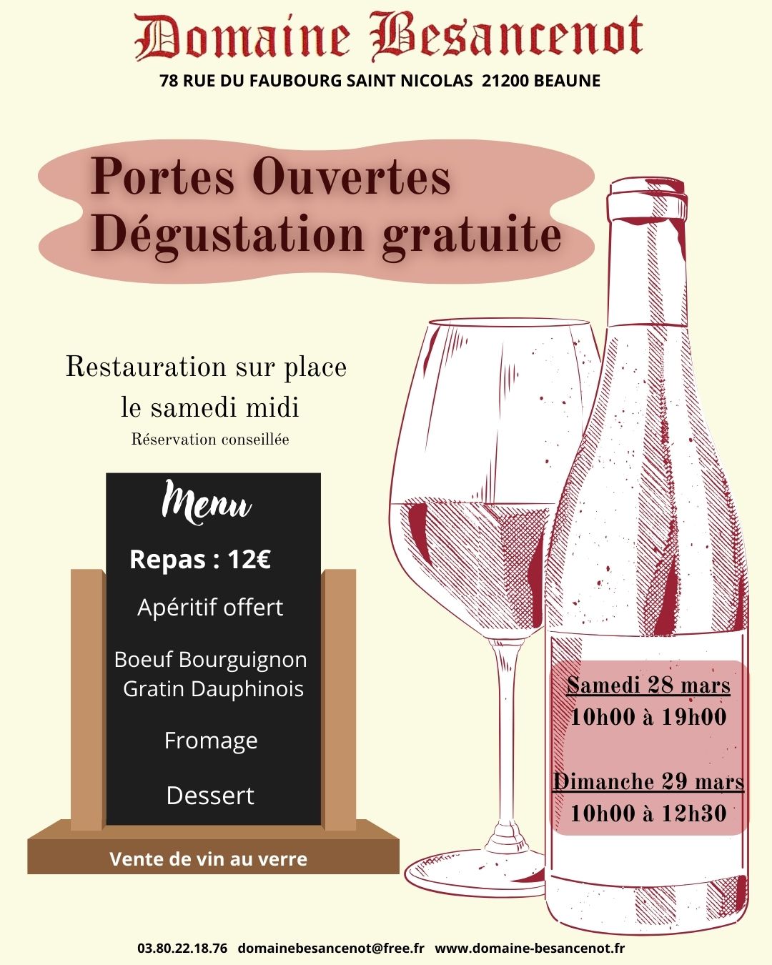 Domaine Besancenot - Portes Ouvertes de Printemps