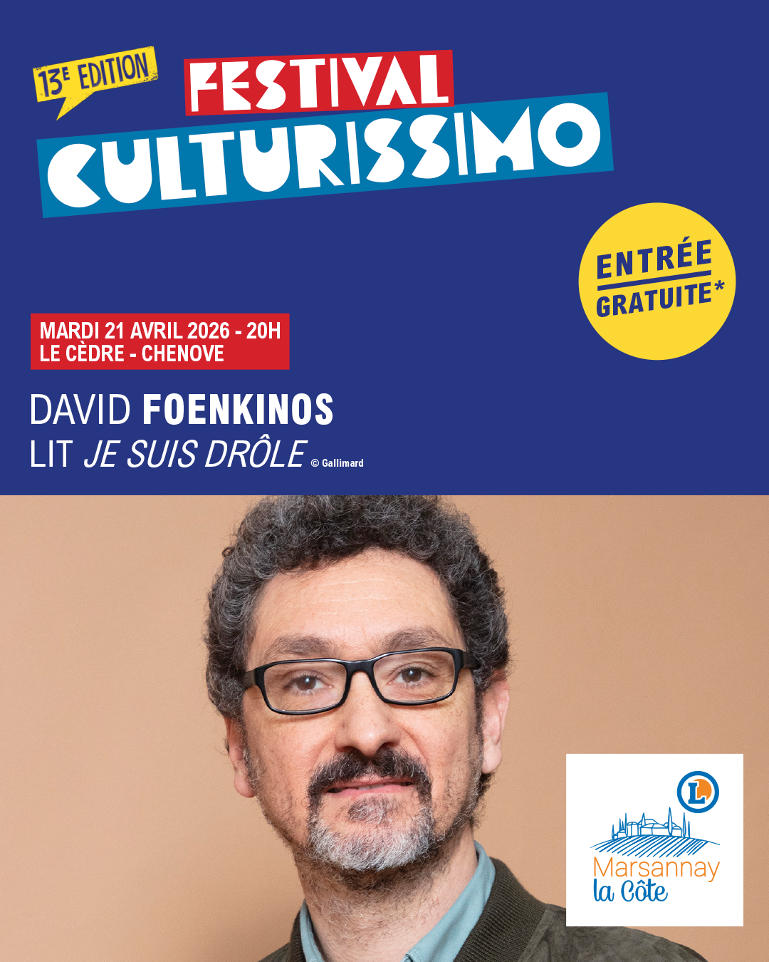 David Foenkinos lit "Je suis Drôle"