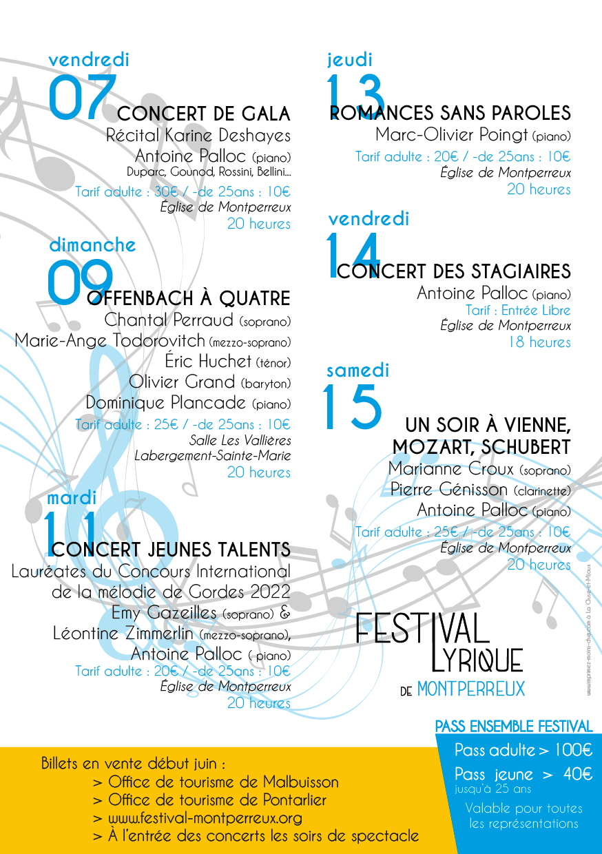 PROGRAMME FESTIVAL