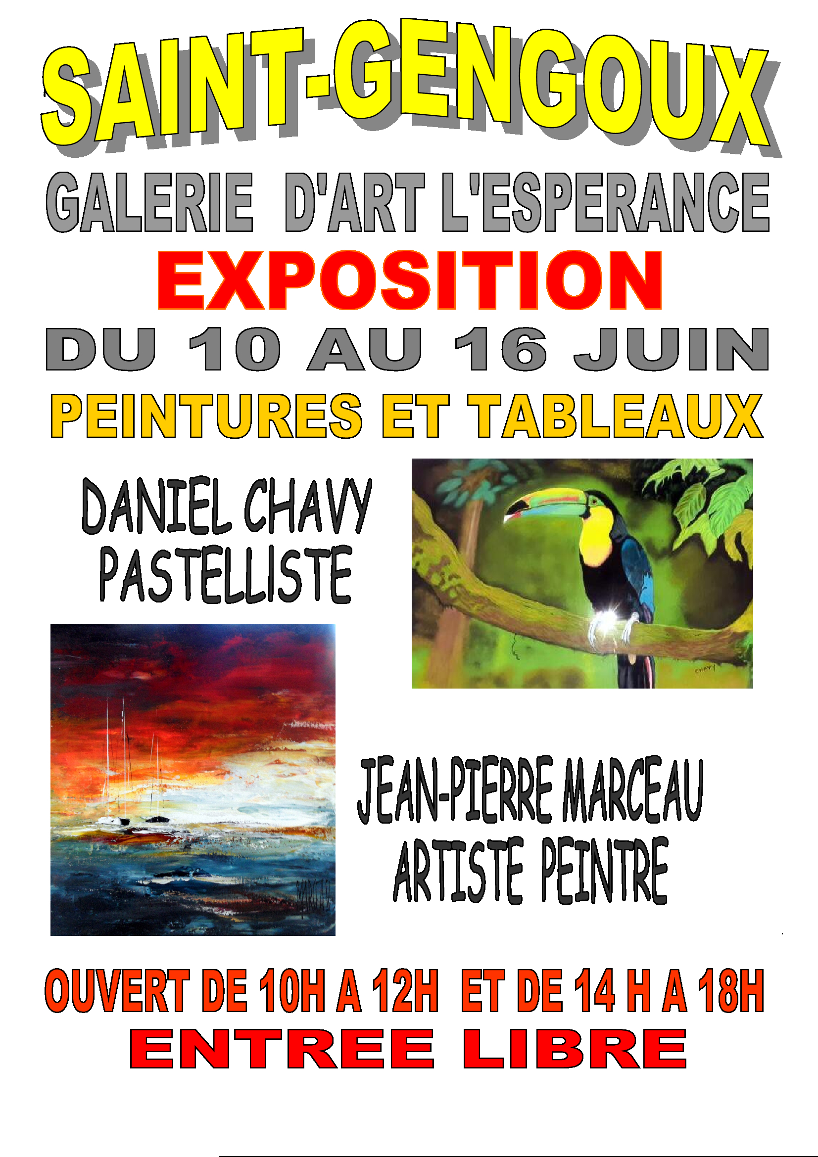 Exposition Daniel CHAVY et Jean-Pierre MARCEAU