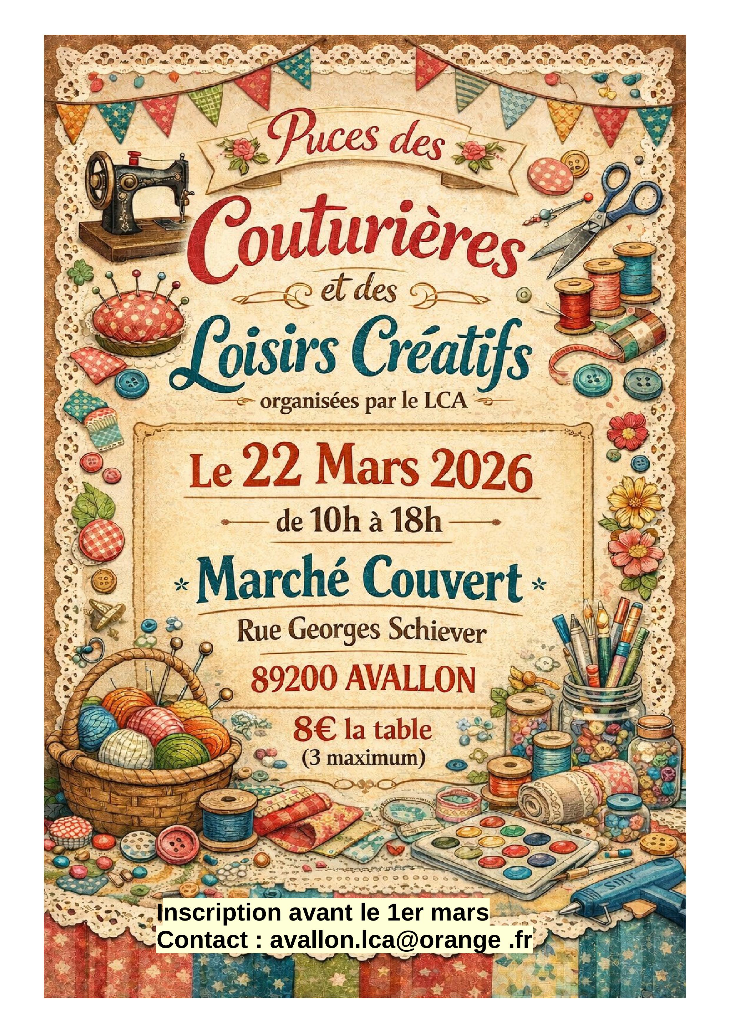 Puces des Couturières et des Loisirs Créatifs