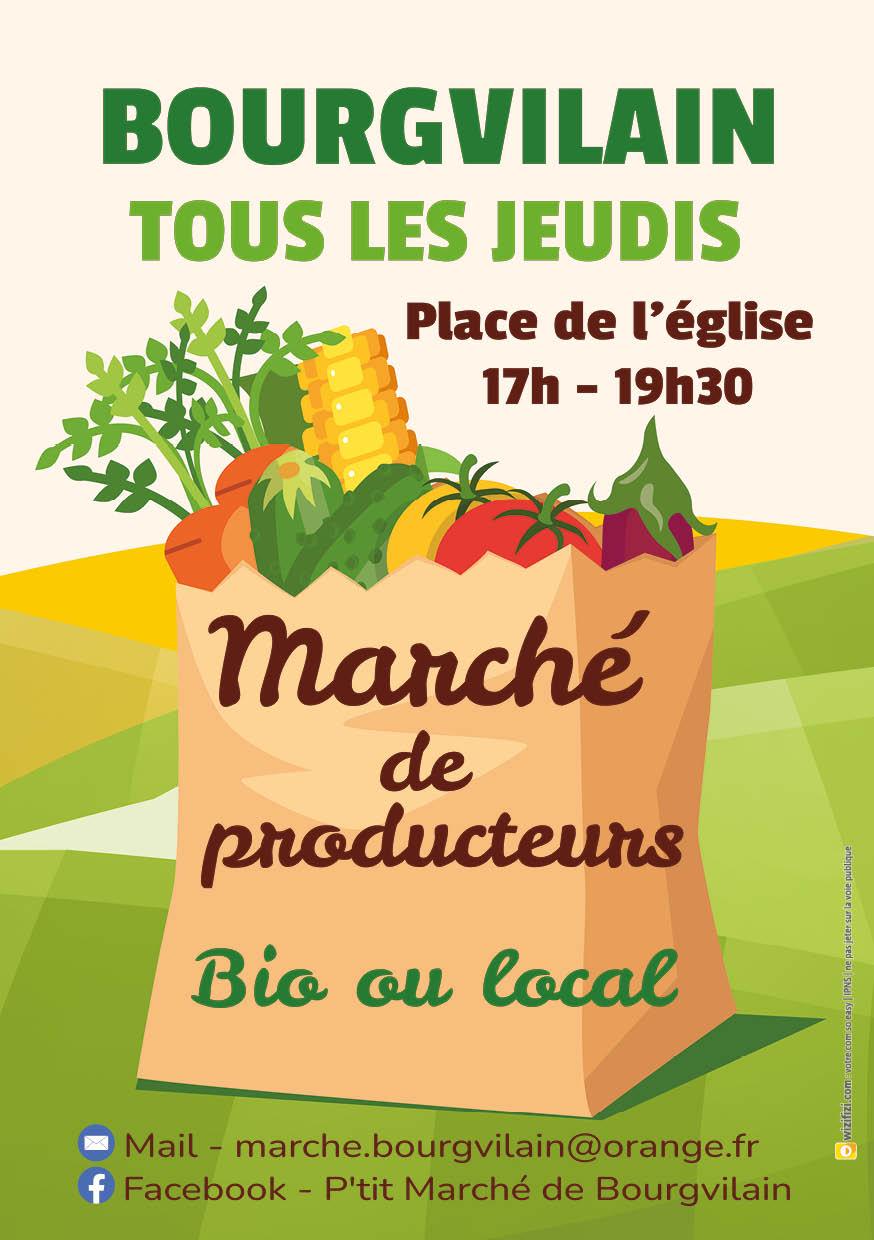 Panneau marché Bourgvilain