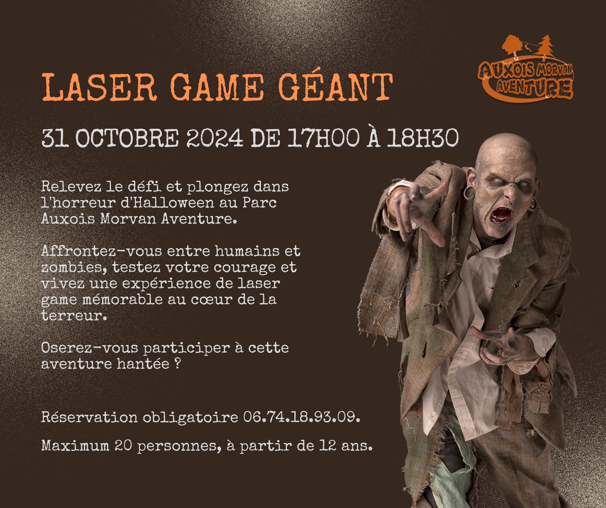 Parc Auxois Aventure Halloween LASER GAME