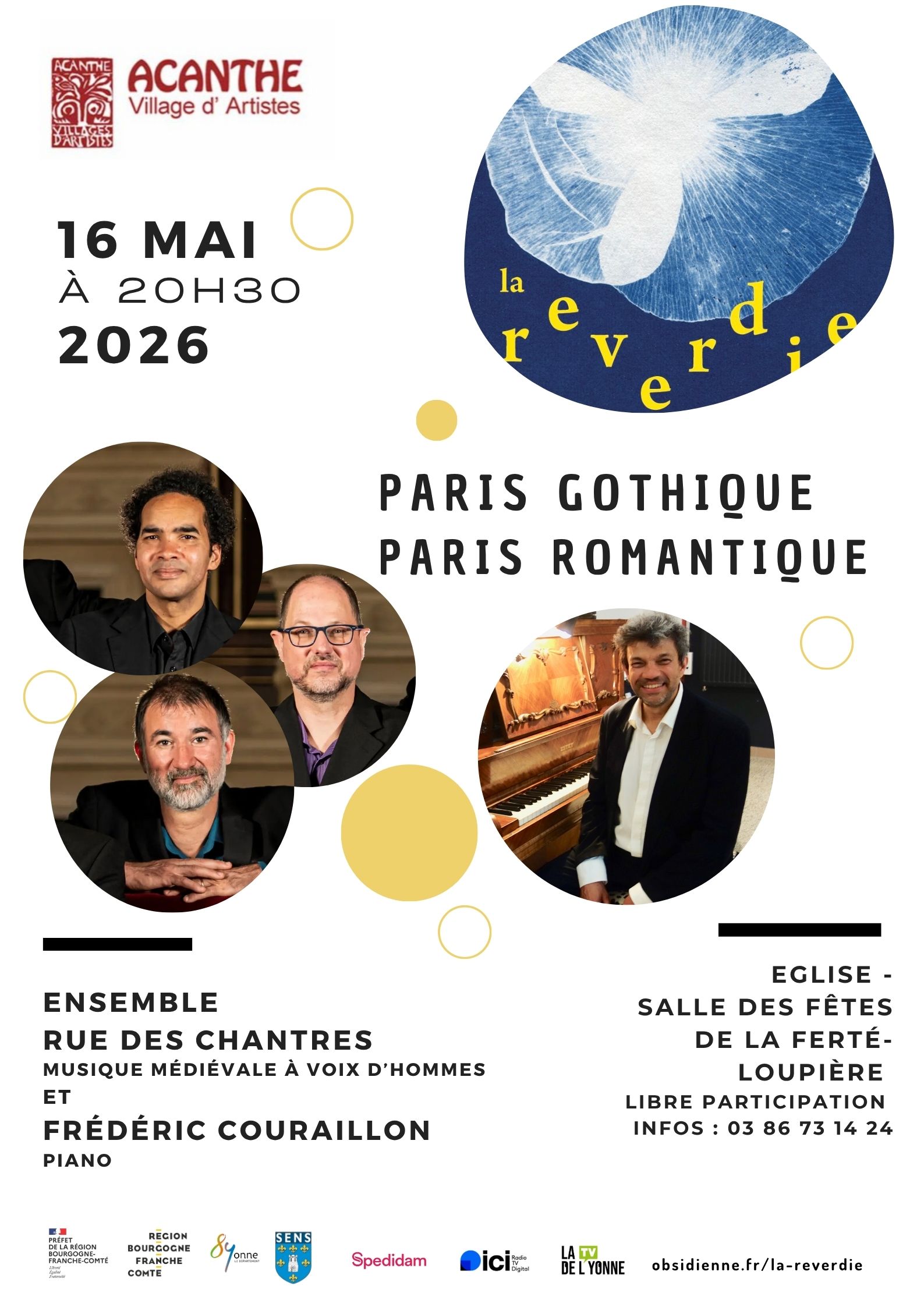 Paris Gothique, Paris Romantique
La Reverdie, Ensemble Rue des Chantres et Frédéric Couraillon — visuel événement