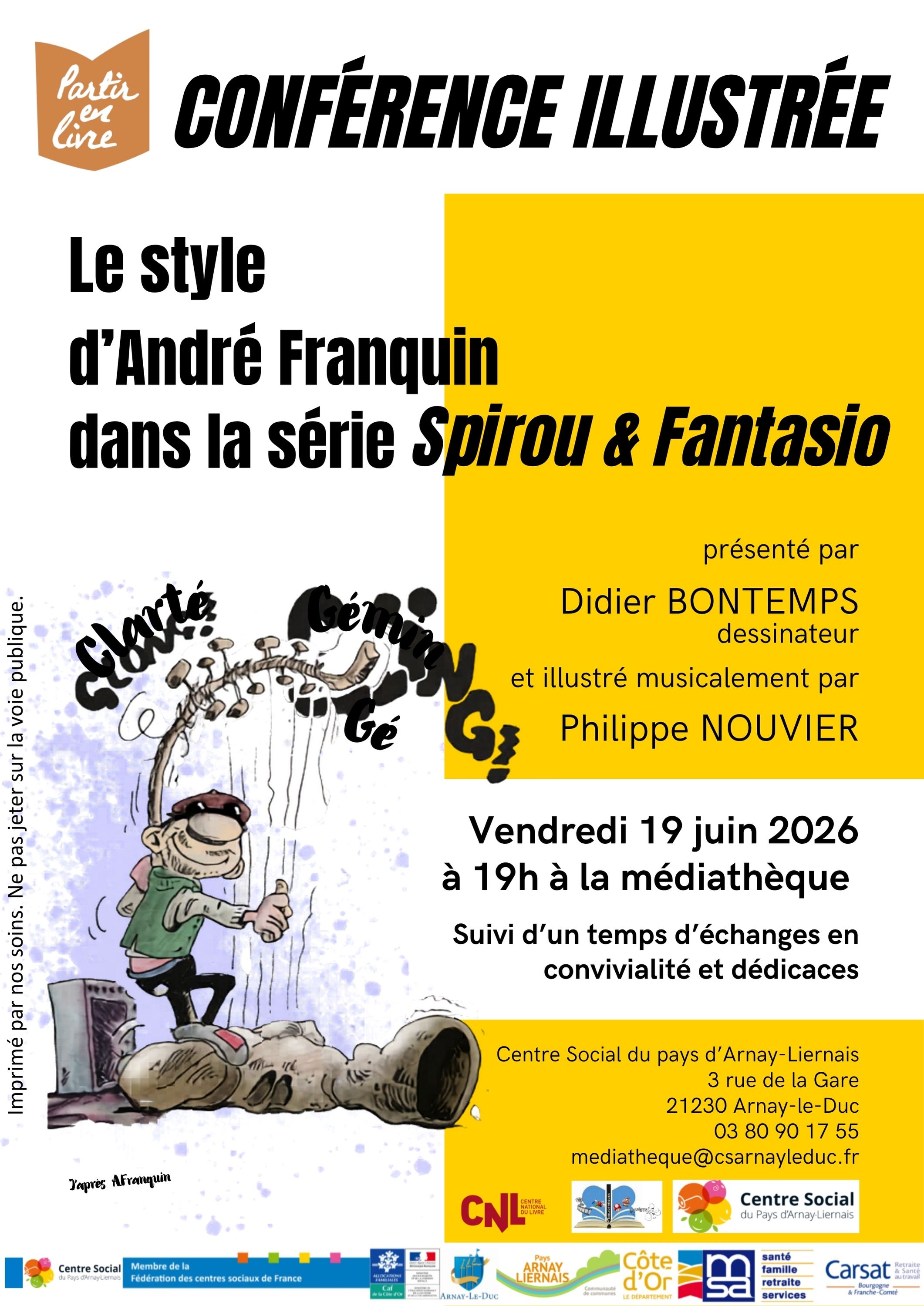 Partir en livre : conférence illustrée