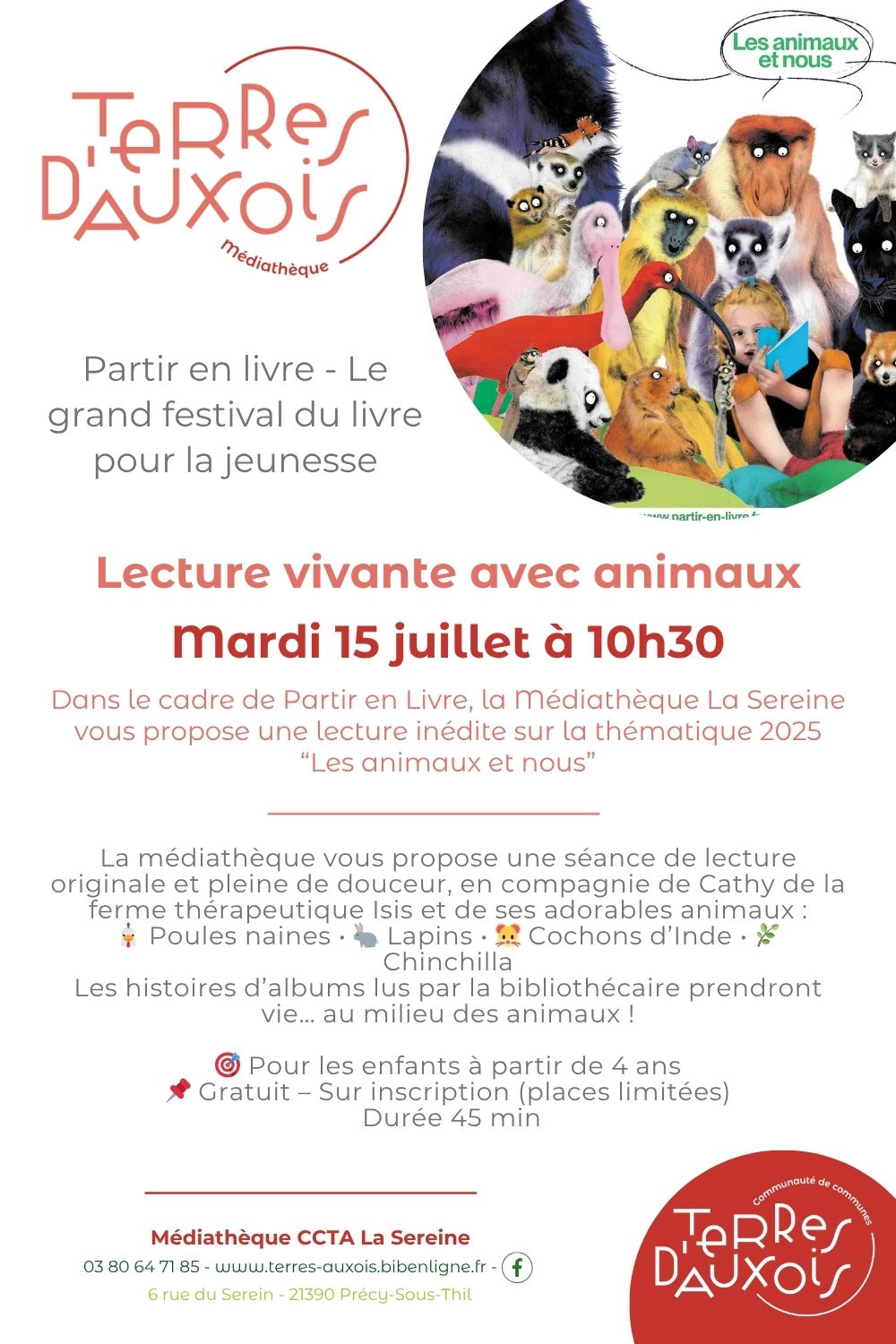Médiathèque La Sereine affiches animations - 1