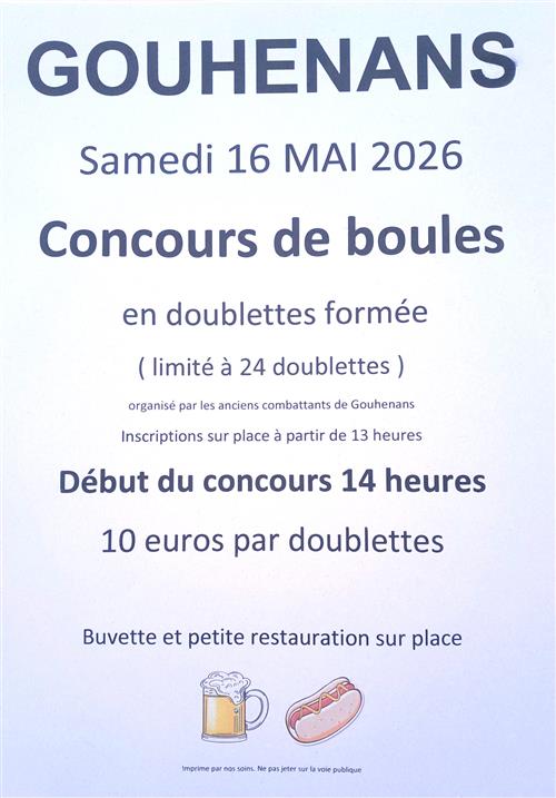 Concours de p&eacute;tanque