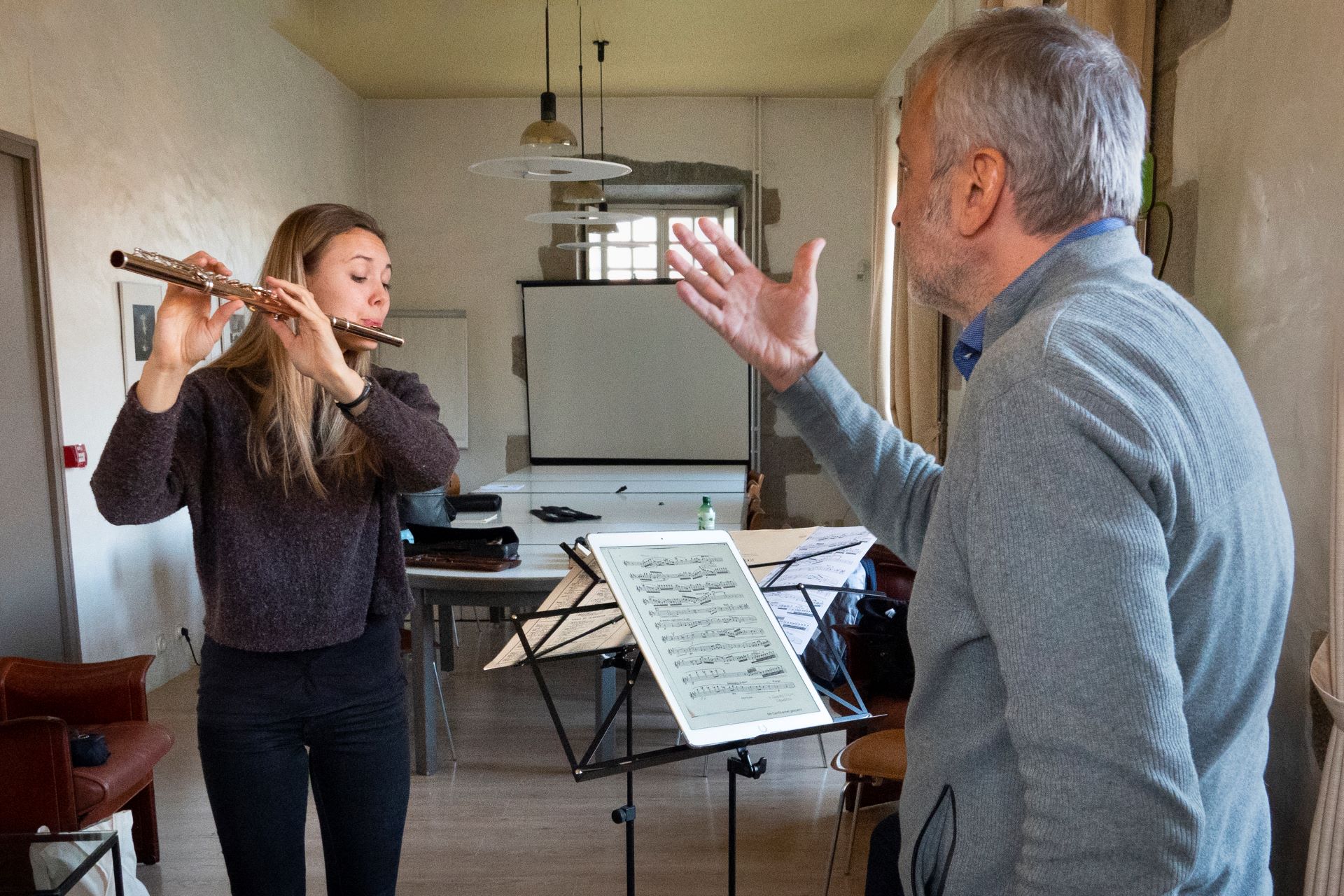 Philippe Bernold (flûte) en cours (2)