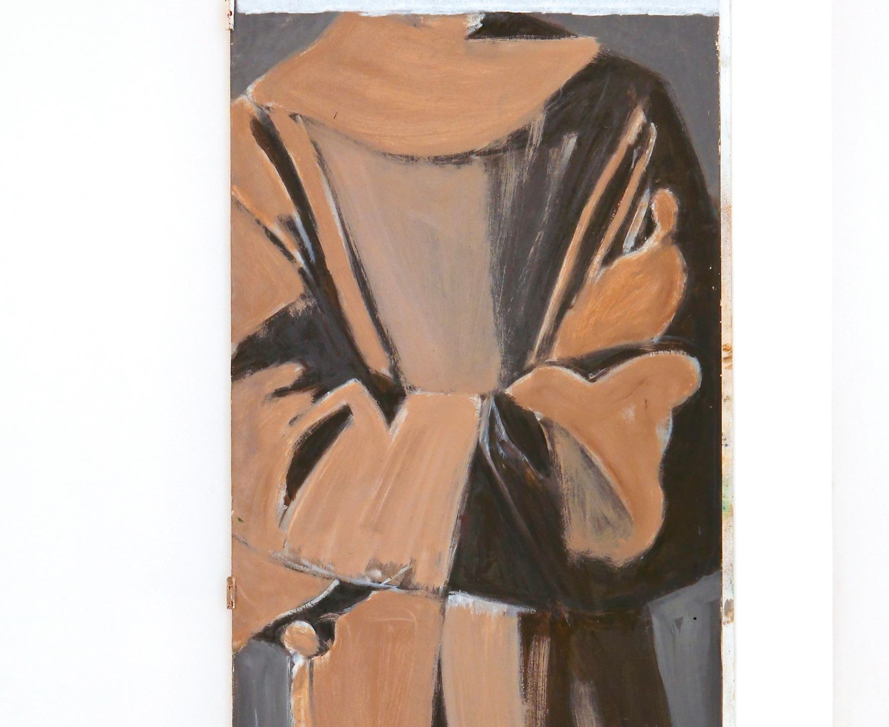 Pierre Buraglio, D'après... Francisco de Zurbaran, 2002, peinture à l'huile