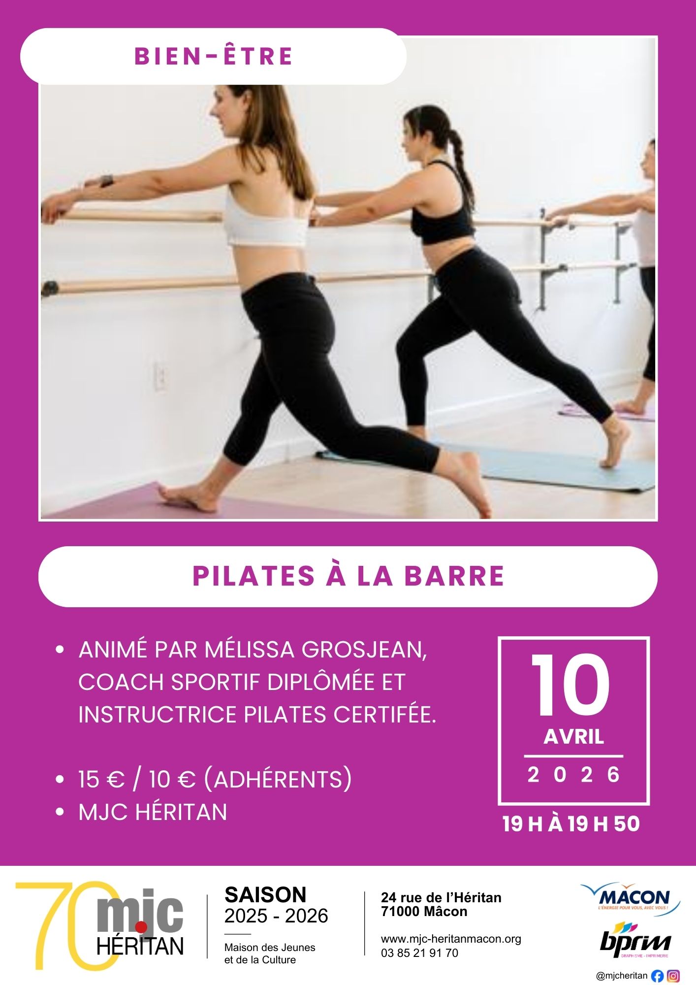 Pilates à la barre