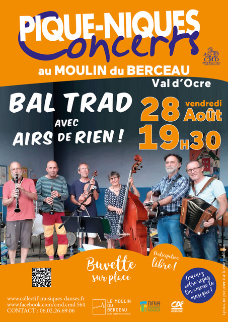 Pique-nique concert avec le groupe Airs de Rien (Trad)