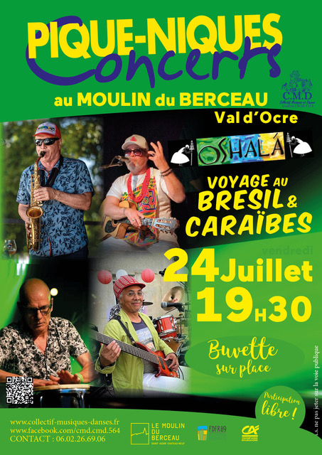 Pique-nique concert avec le groupe OSHALA (Brésil, Karaïb)
