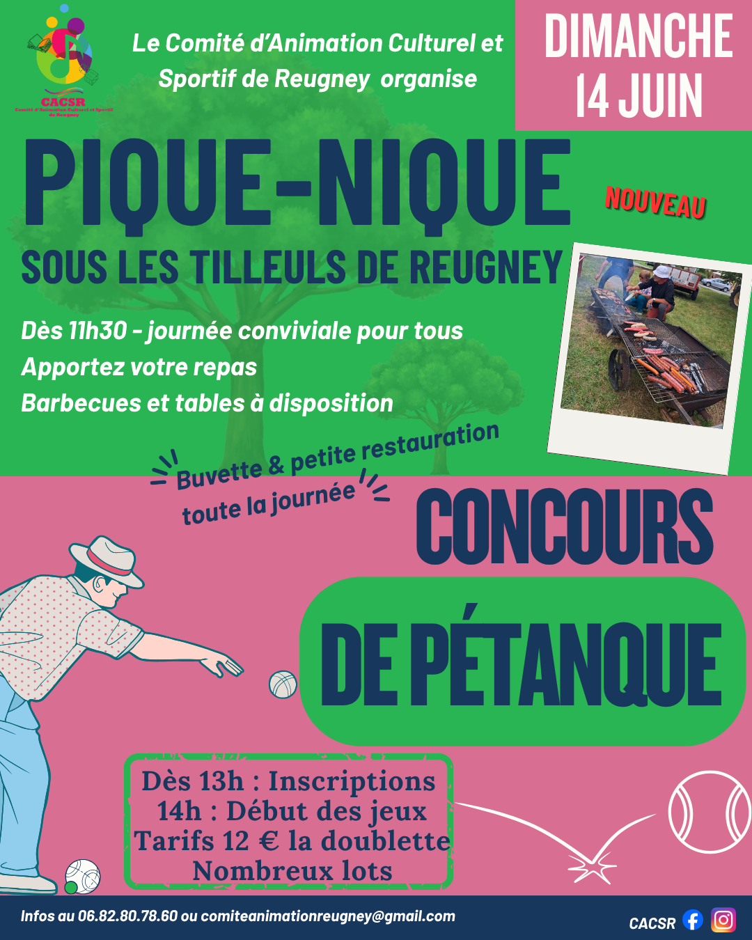Pique-nique & Concours de pétanque — visuel événement