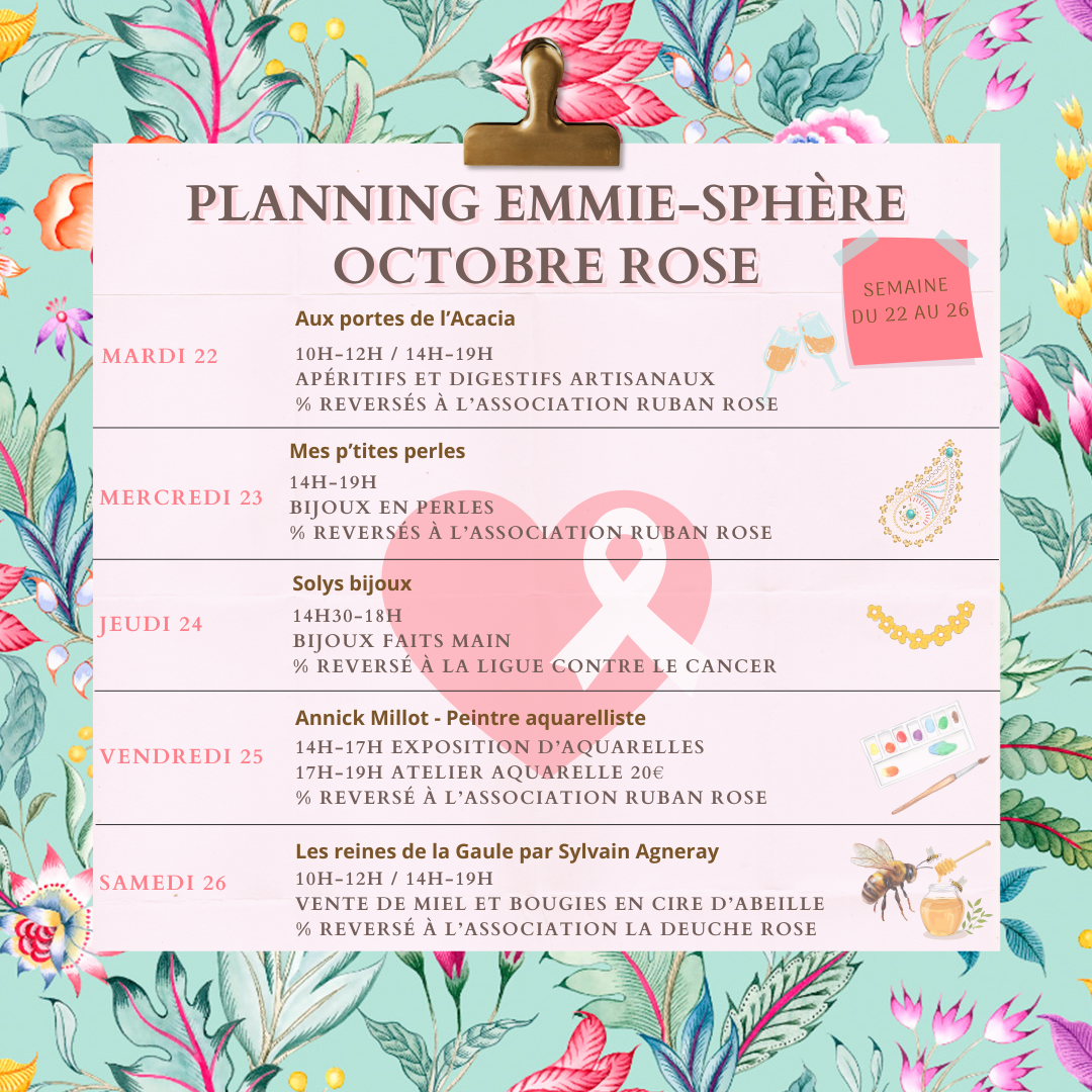 Programme Emmie-Sphère Octobre rose