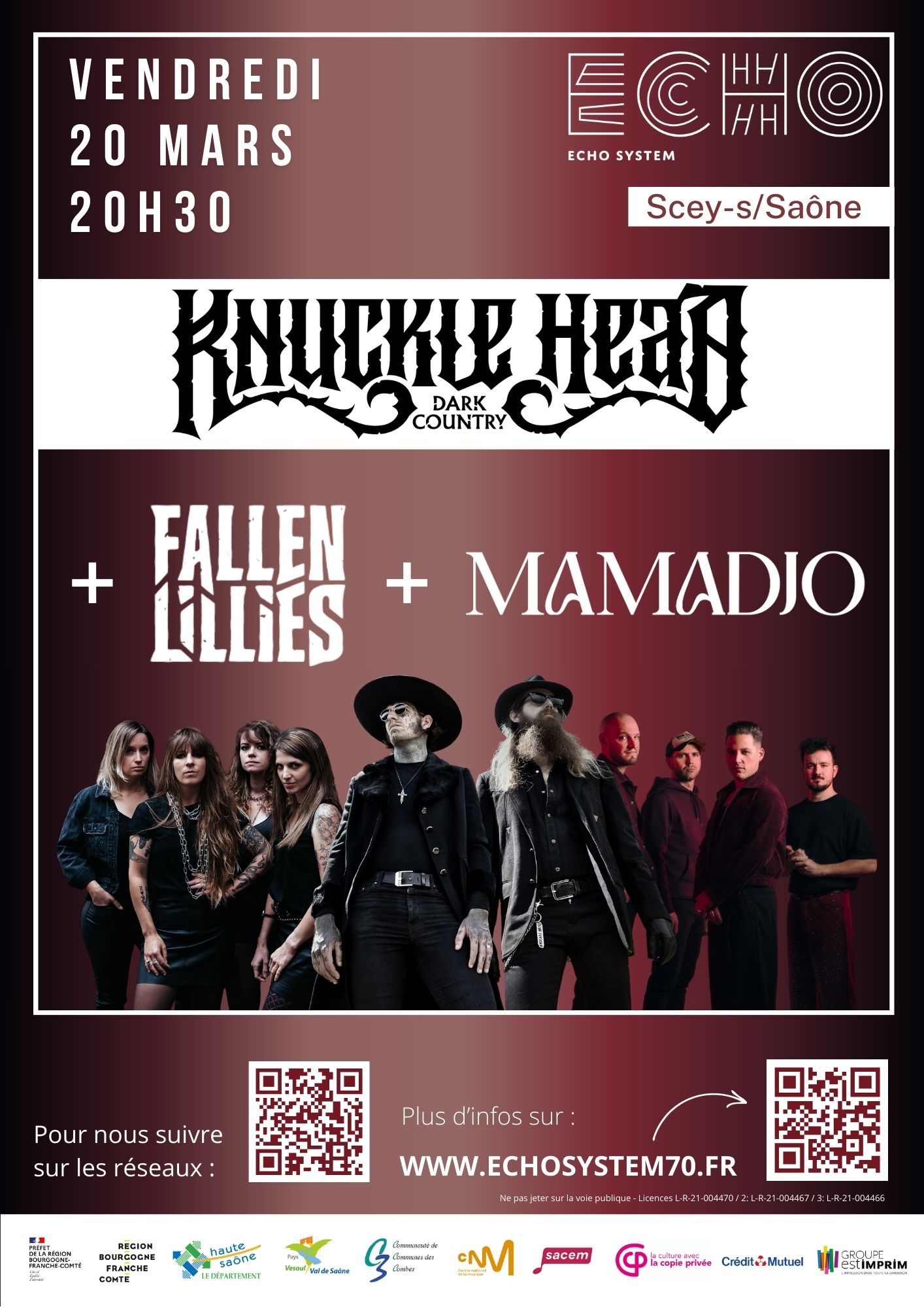 Knuckle Head + Fallen Lillies + Mamadjo